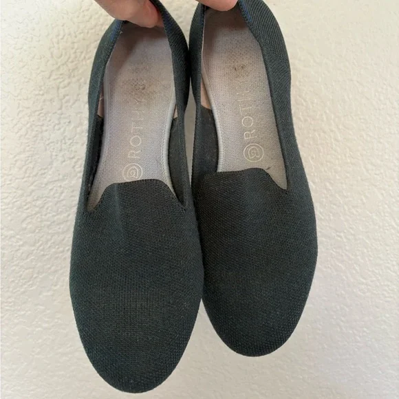 Rothy’s Green Round Toe Flats Sz 10 - Picture 5 of 7
